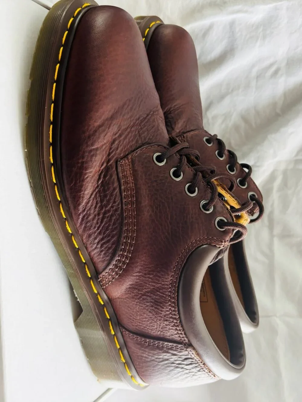 Dr. Martens 1461 Brown Pebbled Leather Oxford Shoes Men's US 12 Made Vietnam